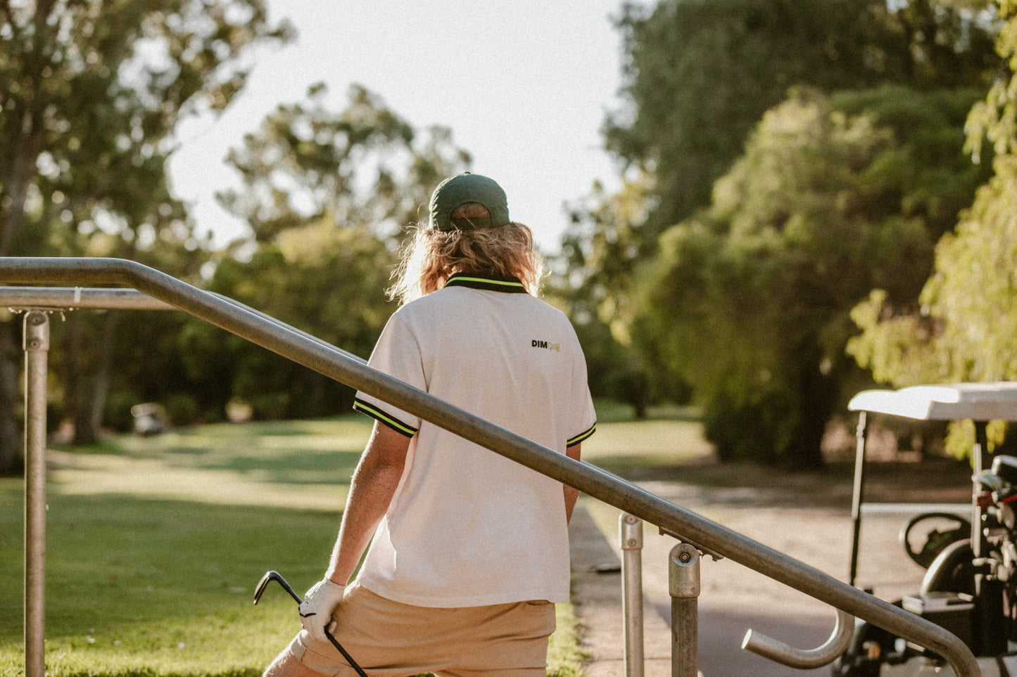 White Striped Polo